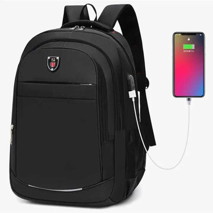 Travel Backpack For Boys College, University, Travelling- 17-Inch Laptop and USB Charging & Power Bank Cable Casual Backpack For Men And Boys