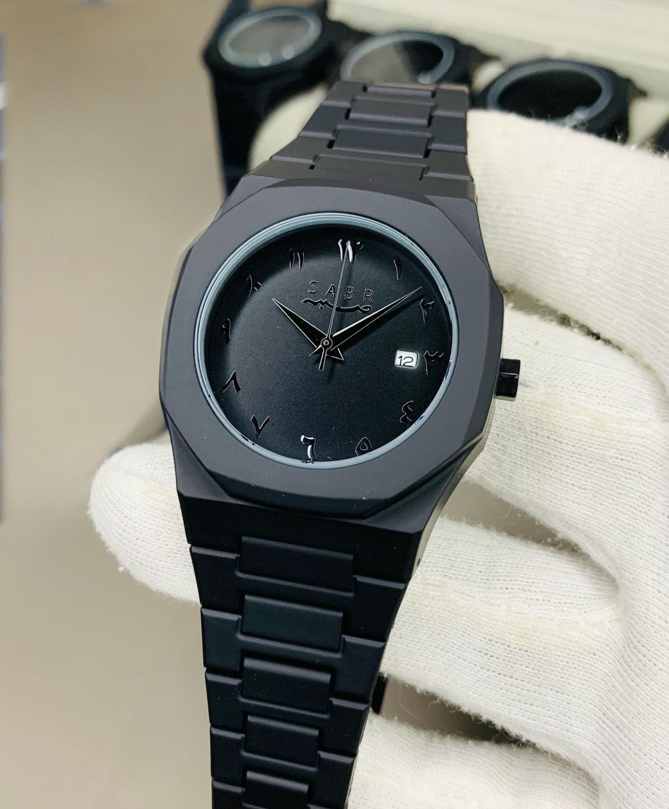 Black Arabic Aura Watch For Men Stylish Aura Watch 100% Original Watch